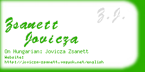 zsanett jovicza business card